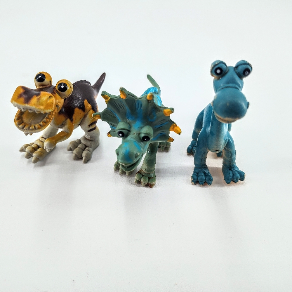 Set of Three Dinosaur Cake Toppers